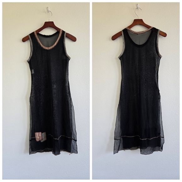 Double Jeu Paris 2 pieces Set Tunic Dress & Duster Long Sleeves Size Medium - Picture 12 of 16